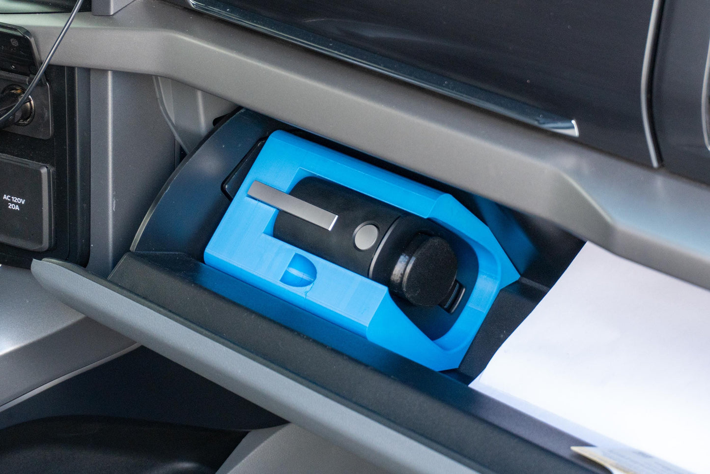 F150 Lightning NACS Adapter Glovebox Dock